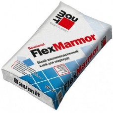 Клеевая смесь высокоэластичная - для мрамора Baumit FlexMarmor белый 25кг