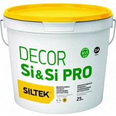 Штукатурка декоративная силикат-силиконовая Siltek Decor Si & Si Pro камешковый 1,5мм 25кг