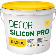 Штукатурка декоративная силиконовая Siltek Decor Silicon Pro короед 2,0мм 25кг