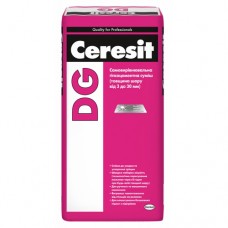 Самовыравнивающаяся гипсово-цементная смесь толщина слоя от 3 до 30 мм Ceresit DG 25 кг