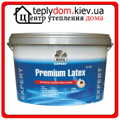 Латексная белая краска Dufa Premium Latex DE200, 10 л
