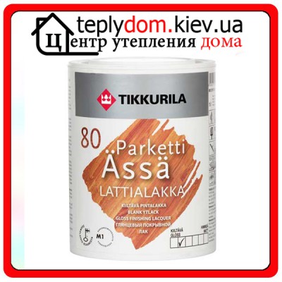 Акрилатный полуматовый лак для паркетных и дощатых полов Parketti Assa (Паркетти-Ясся), 5 л