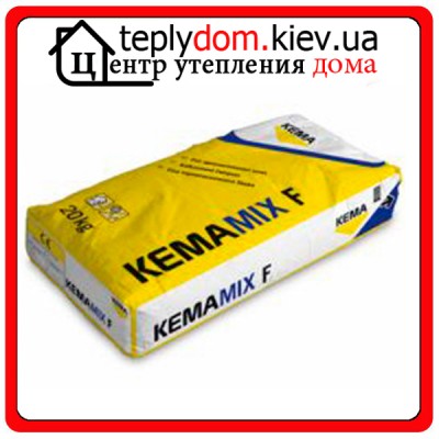 KEMAMIX F (Украина) минеральная декоративная штукатурка (короед 2 мм) 25 кг
